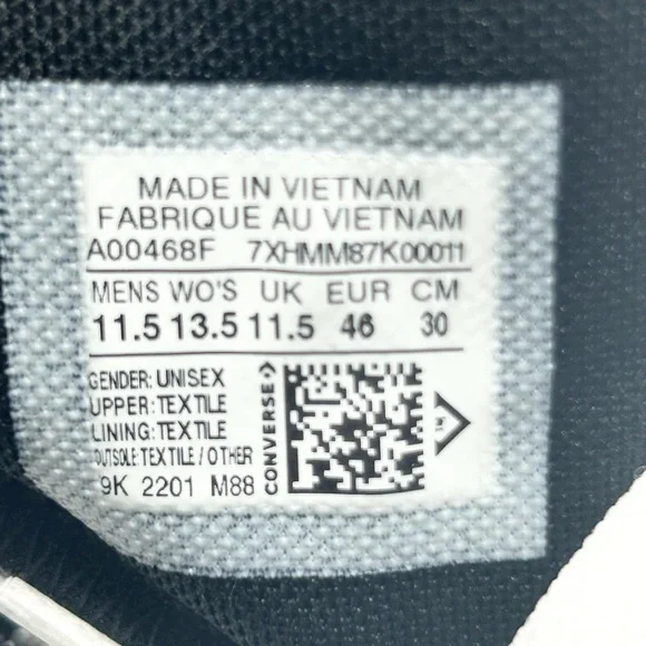 🍳🧀🥚🐣🐥✨♠️🌝⛸️⛸️🌕♣️⭐️Converse - Chuck Taylor All Star High Top Unisex Shoes. - Picture 12 of 16